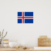 Vlag van IJsland Poster (Keuken)