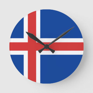 Vlag van IJsland Ronde Klok