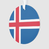 vlag van IJsland - sieraad Ornament (voorkant)