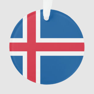 vlag van IJsland - sieraad Ornament