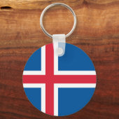 Vlag van IJsland Sleutelhanger (Voorkant)