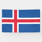 Vlag van IJsland Spandoek (Horizontaal)