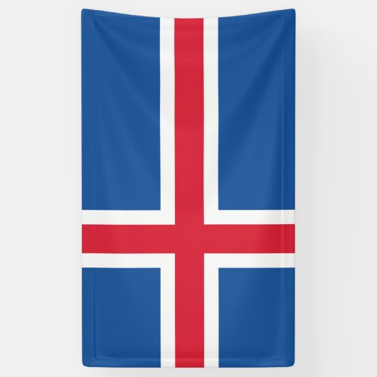 Vlag van IJsland Spandoek (Verticaal)