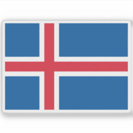 Vlag van IJsland Sticker