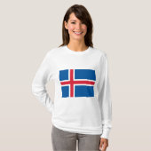 Vlag van IJsland T-shirt (Voorkant volledig)