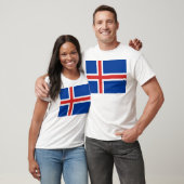 Vlag van IJsland T-shirt (Unisex)