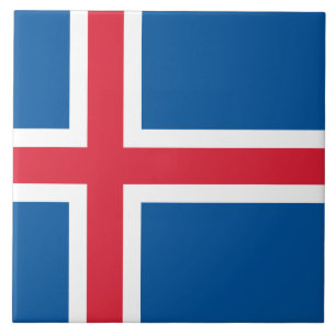 Vlag van IJsland Tegeltje