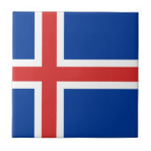 Vlag van IJsland Tegeltje (Voorkant)