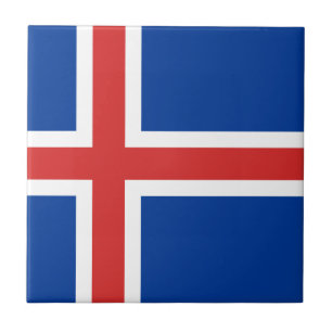 Vlag van IJsland Tegeltje