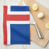Vlag van IJsland Theedoek (Quarter Fold)