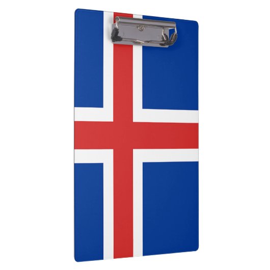 Vlag van IJslands klembord (Rechts)