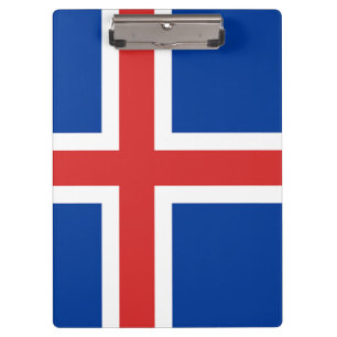 Vlag van IJslands klembord