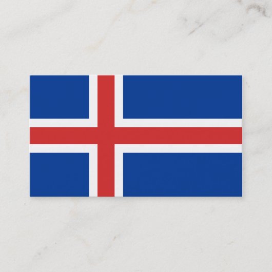 Vlag van IJslandse Visitekaartjes (Voorkant)