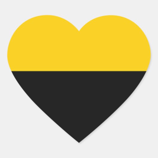 Vlag van IJsselstein Hart Sticker (Voorkant)
