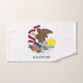 Vlag van Illinois Bad Handdoek (Handdoek)
