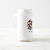 Vlag van Illinois Bierpul (Voorkant links)