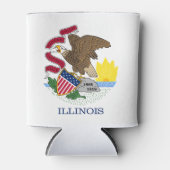 Vlag van Illinois Blikjeskoeler (Voorkant)