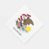 Vlag van Illinois Servet (Hoek)