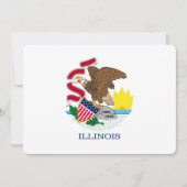 Vlag van Illinois State Design (Voorkant)