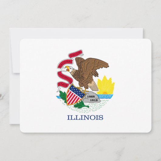 Vlag van Illinois State Design (Voorkant)