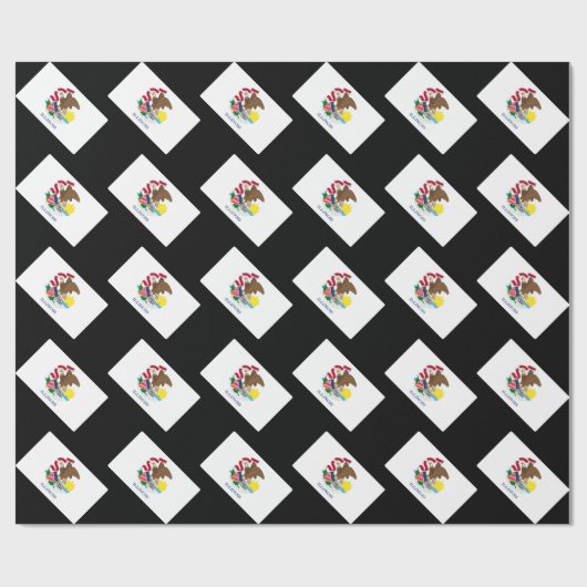 Vlag van Illinois State Design Cadeaupapier (Vlak)