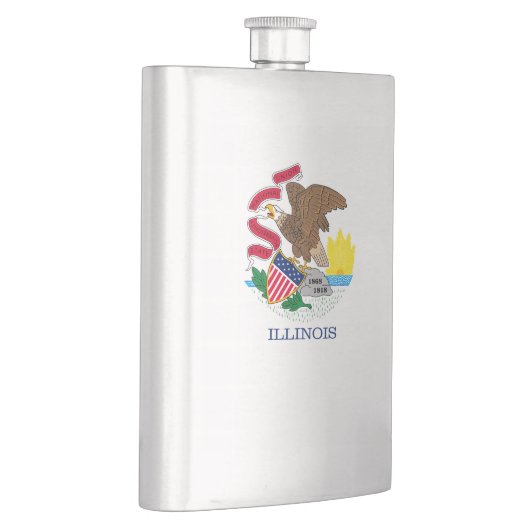 Vlag van Illinois State Design Flacon (Rechts)