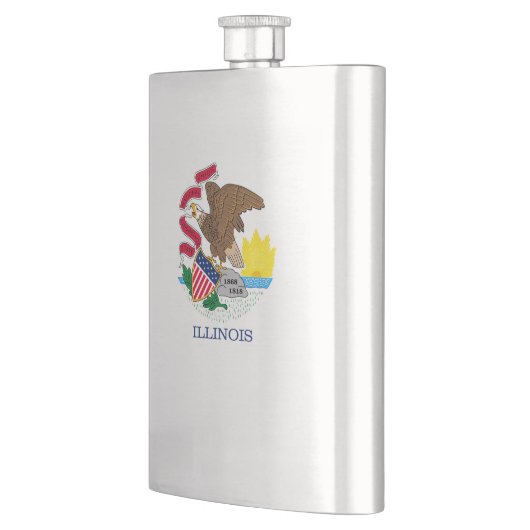 Vlag van Illinois State Design Flacon (Links)