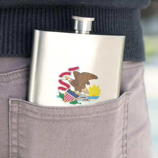 Vlag van Illinois State Design Flacon (Voorbeeld)