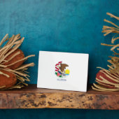 Vlag van Illinois State Design Fotoplaat (Zijkant)