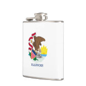 Vlag van Illinois State Design Heupfles (Links)