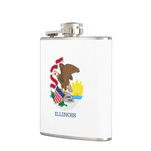 Vlag van Illinois State Design Heupfles (Links)