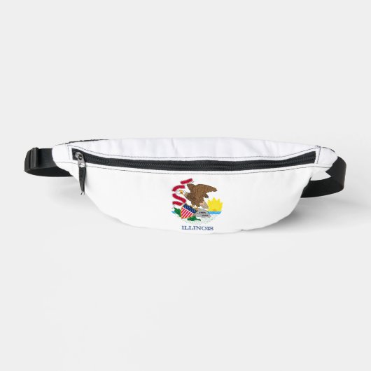 Vlag van Illinois State Design Heuptasje (Voorkant)