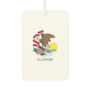 Vlag van Illinois State Design Luchtverfrisser