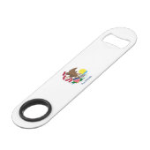 Vlag van Illinois State Design Speed Flessenopener (Voorkant Gekanteld)