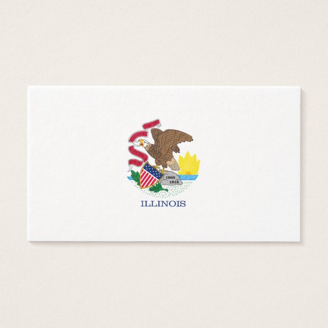 Vlag van Illinois State Design Visitekaartjes (Voorkant)