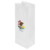Vlag van Illinois State Design Wijn Cadeautas (Achterkant Gekanteld)