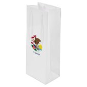 Vlag van Illinois State Design Wijn Cadeautas (Voorkant Gekanteld)