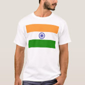 Vlag van India - ति त - भा कागा - रं T-shirt (Voorkant)