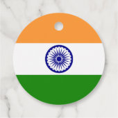 Vlag van India Bedankjes Labels (Achterkant)
