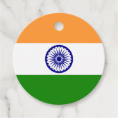 Vlag van India Bedankjes Labels (Voorkant)