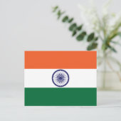 Vlag van India Briefkaart (Staand voorkant)