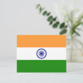 Vlag van India Briefkaart (Staand voorkant)