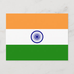 Vlag van India Briefkaart