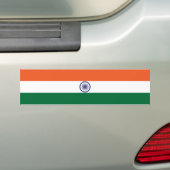 Vlag van India Bumpersticker (Op auto)