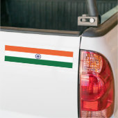 Vlag van India Bumpersticker (Op Truck)