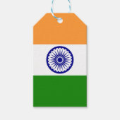 Vlag van India Cadeaulabel (Voorkant)