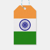Vlag van India Cadeaulabel (Achterkant)