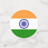 Vlag van India Confetti (Kleine voorkant)