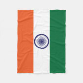Vlag van India Fleece Deken (Voorkant)
