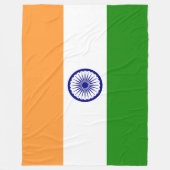 Vlag van India Fleece Deken (Voorkant)